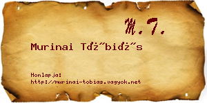 Murinai Tóbiás névjegykártya